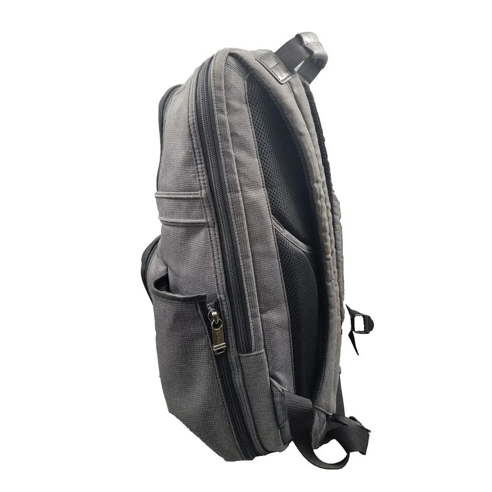 TUMI Alpha 17' Backpack - 263162hgy4 - Gray Nylon Leather Trim Laptop Travel Lux